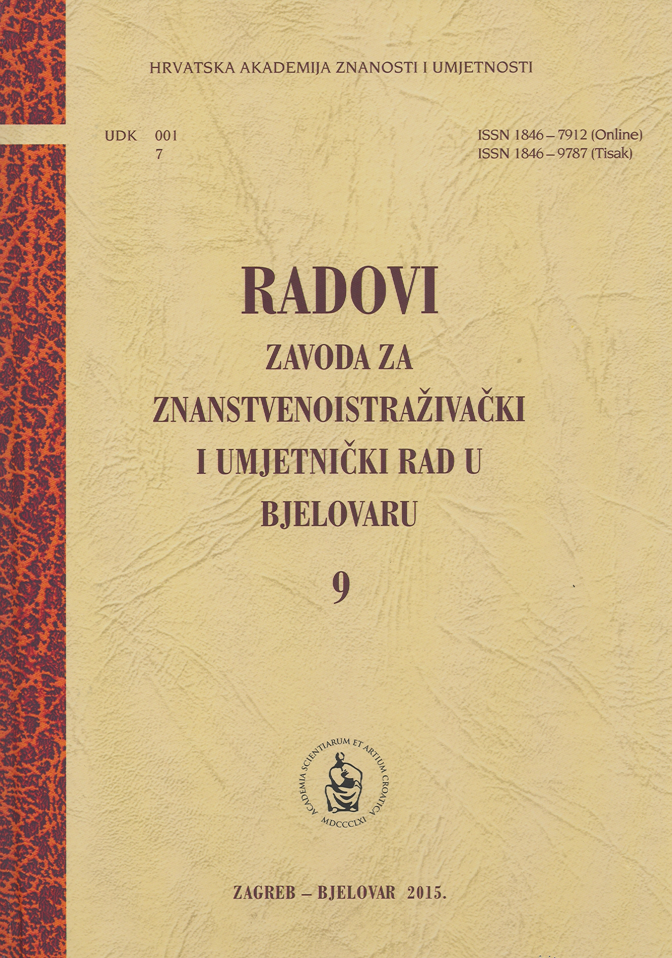 Irreplaceable starting point for future research of the Homeland War in the Bjelovar-Bilogora County Cover Image