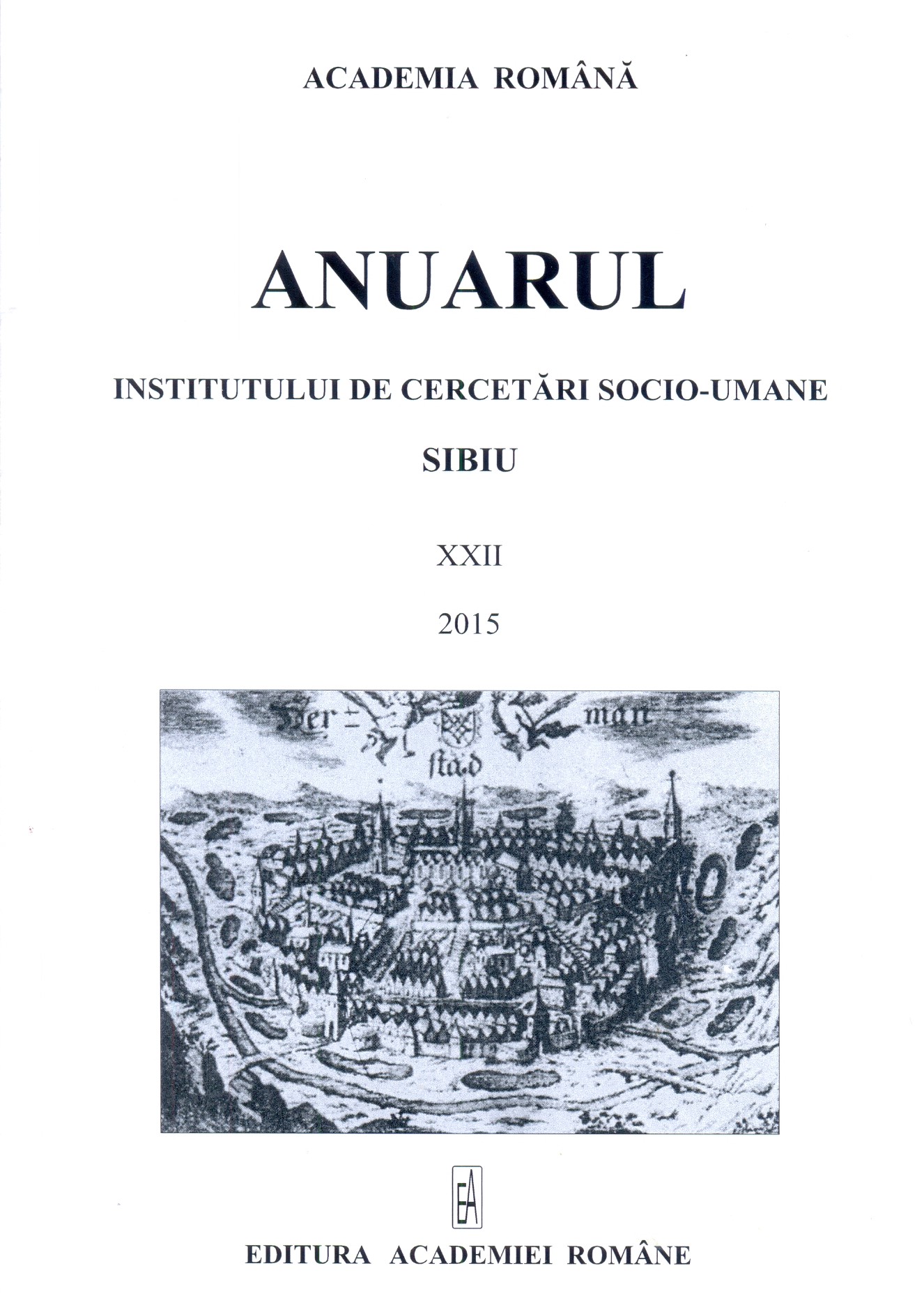 The Activity of the Institute of Socio-Human Researches Sibiu in 2014 Cover Image