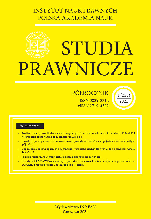 The phenomenon of legal system polycentricism from the integrative concept perspective Cover Image