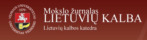 THE RECONSTRUCTION OF F. KURŠAITIS SYLLABLE TONES: INITIATION OF NEW DISCUSION Cover Image
