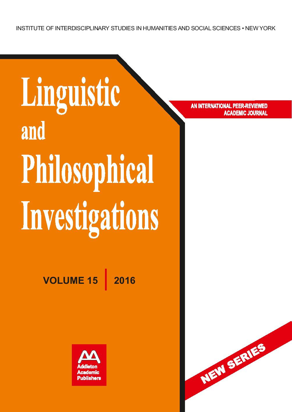 AN ANALYSIS OF PHONOLOGY AND LINGUISTIC INTERFACES AS A NEW CASE FOR A BIOPSYCHOLOGICAL FOUNDATION FOR LINGUISTICS Cover Image