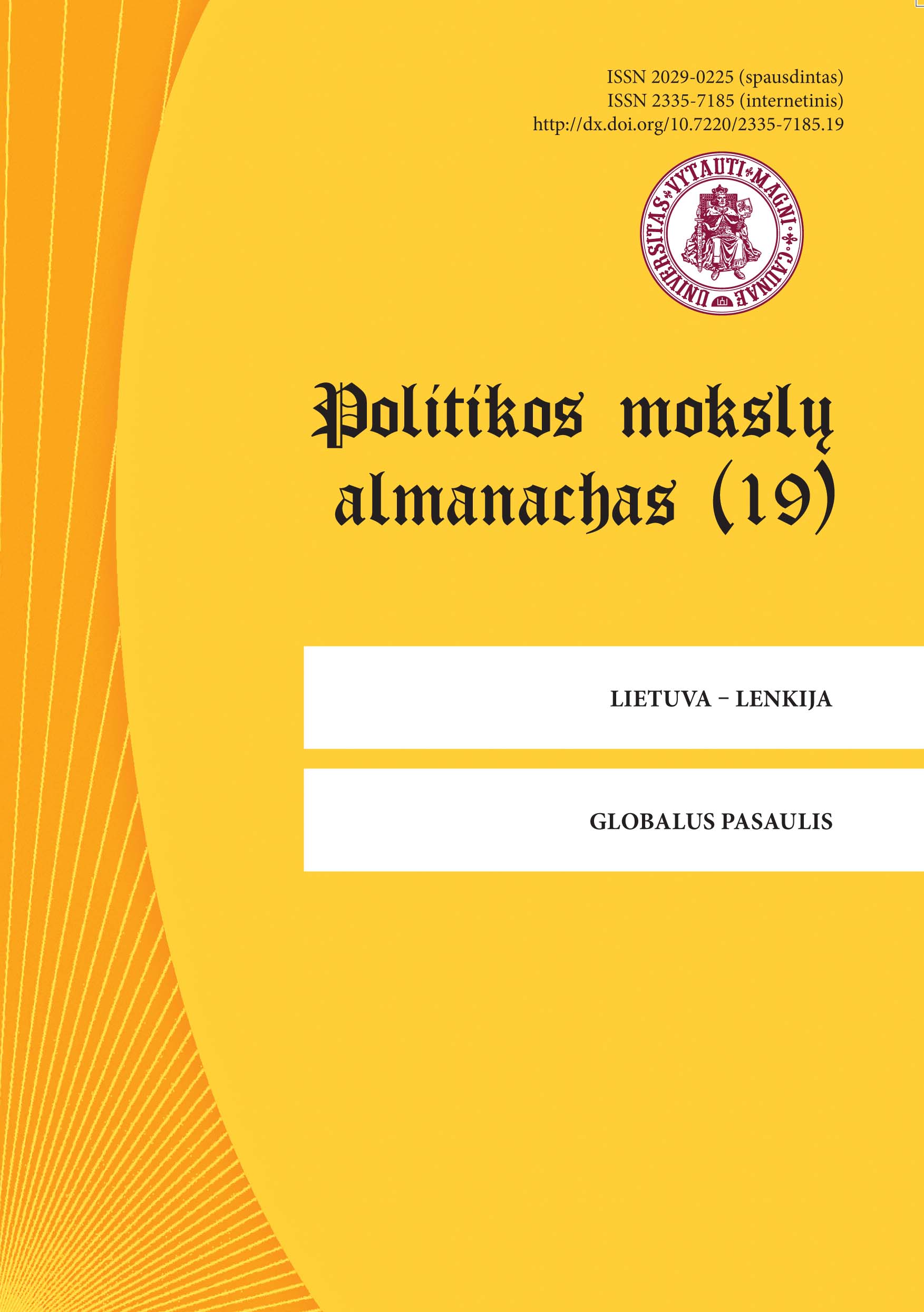 POLITICAL FRIENDSHIP IN POLISH-LITHUANIAN RELATIONS: PRESIDENCIES OF VALDAS ADAMKUS AND LECH KACZYŃSKI. WEAK PERIPHERIES VERSUS A STRONG CENTRE? Cover Image