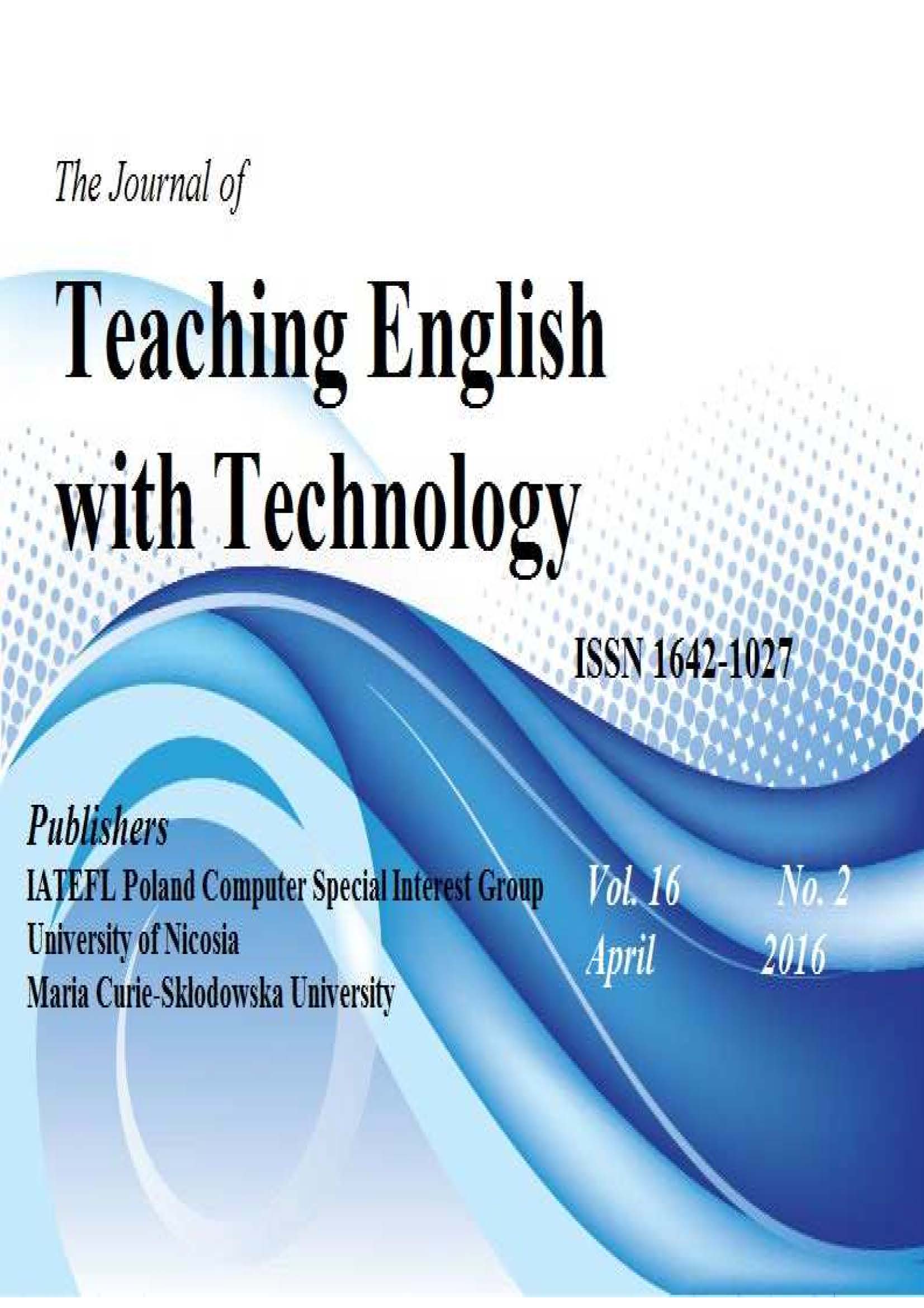 THE APPLICATION OF TECHNOLOGY 
IN TEACHING GRAMMAR TO EFL LEARNERS: 
THE ROLE OF ANIMATED SITCOMS Cover Image