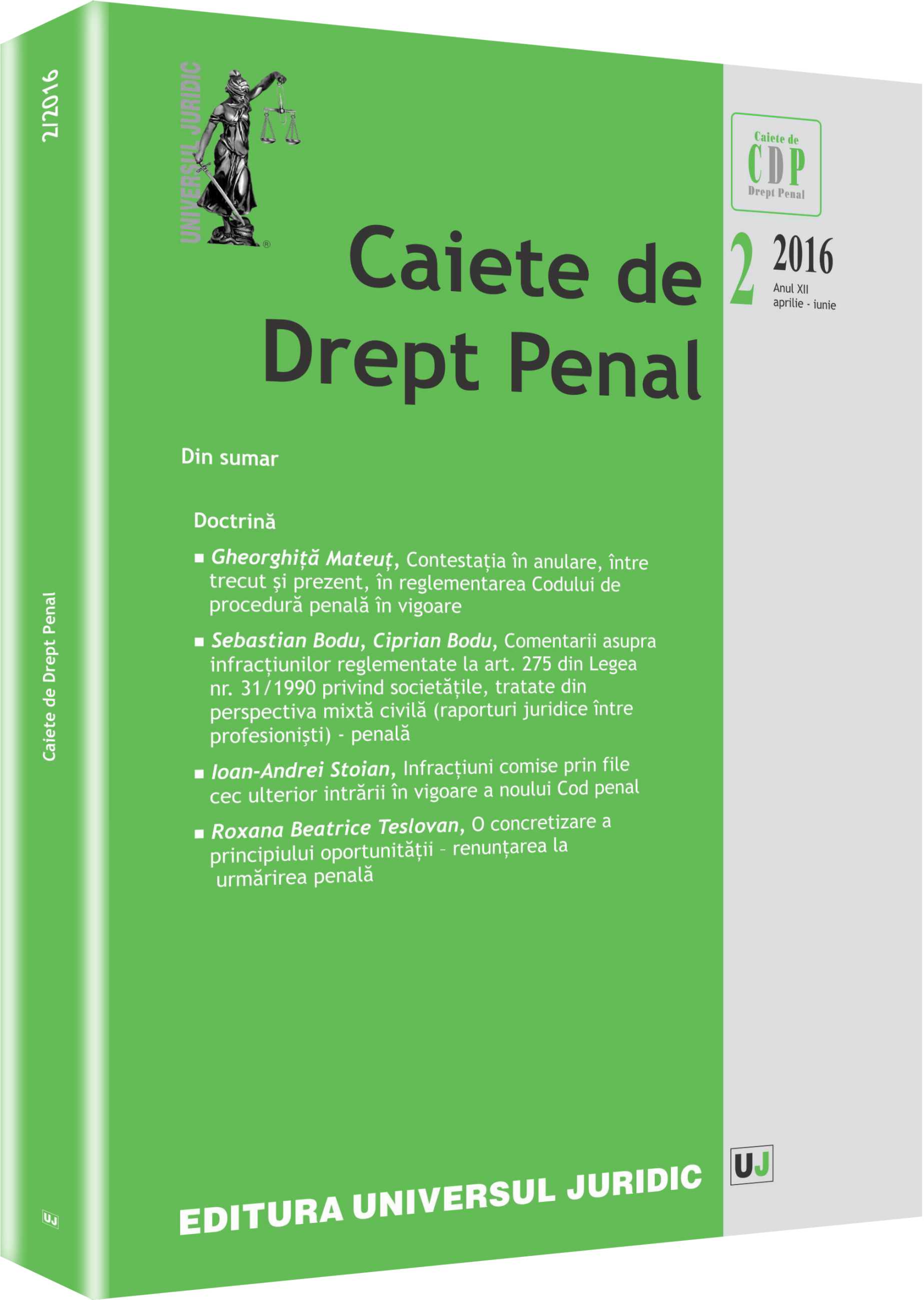 Contestația în anulare, între trecut și prezent, în reglementarea Codului de procedură penală în vigoare