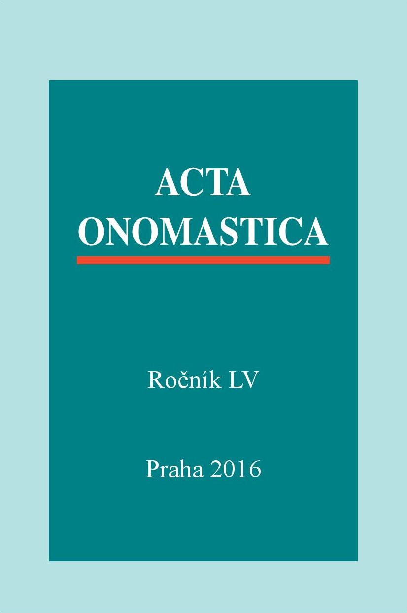 On Diachronic Research of Prothetic v- in Czech Oikonyms Cover Image