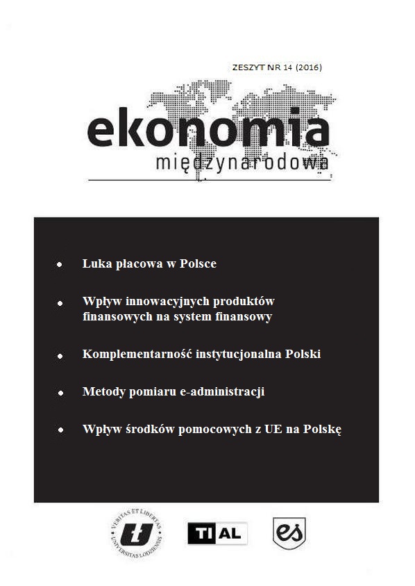 Institutional Complementarity of Poland in Terms of Diversity of Capitalism Cover Image