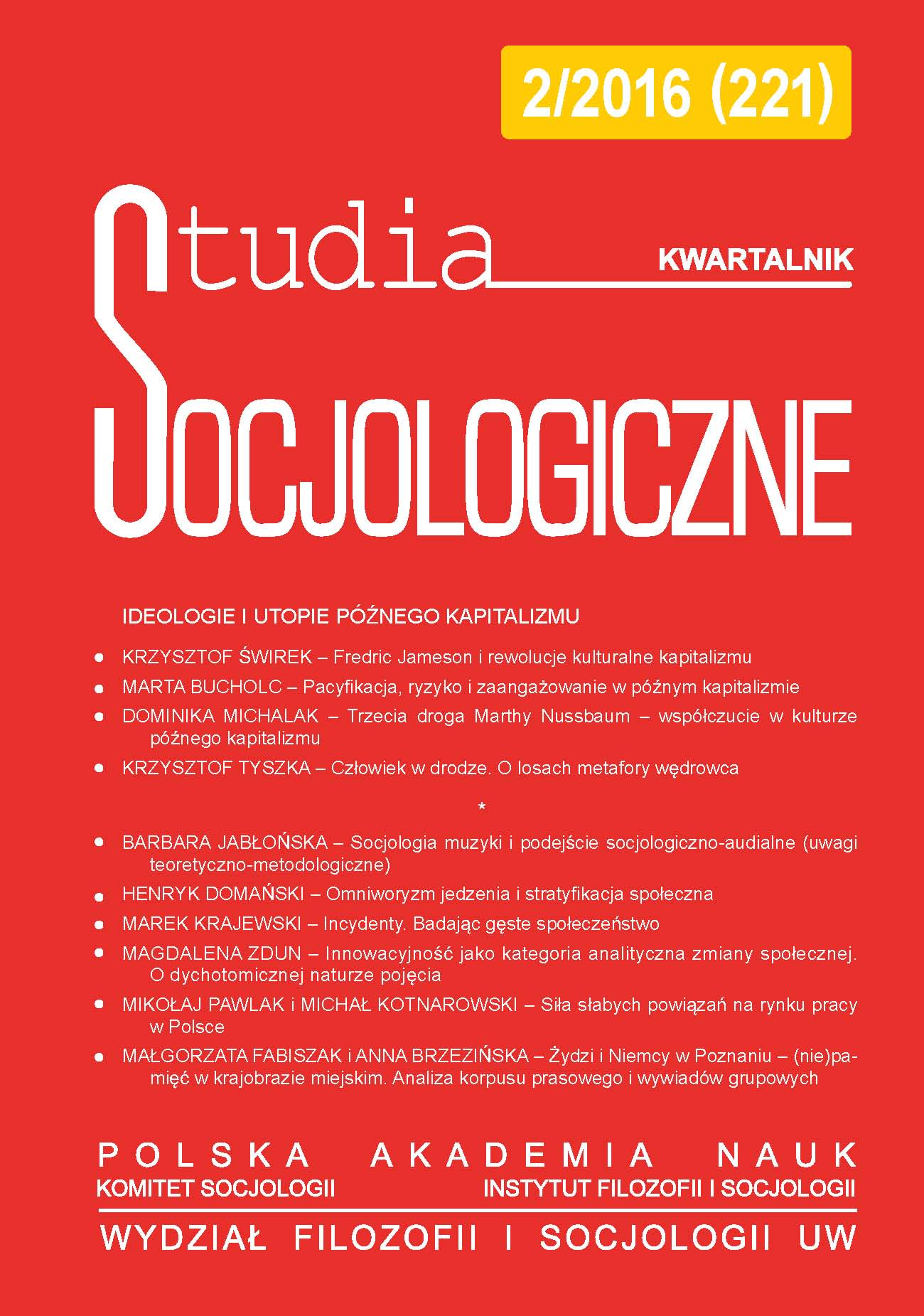 Jews and Germans in Poznań – (Non)Memory in the Urban Landscape. An Analysis of a Newspaper Corpus and Focus Groups Interviews Cover Image