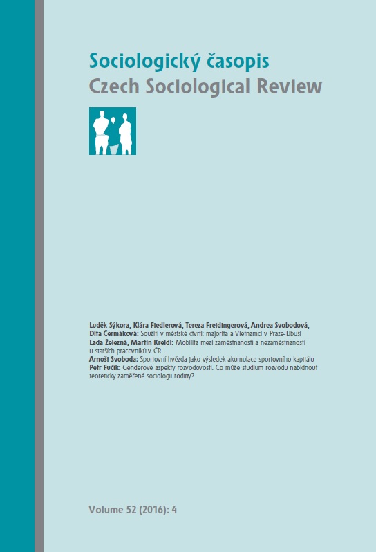 Transitions between Employment and Unemployment among Older Workers in the Czech Republic Cover Image