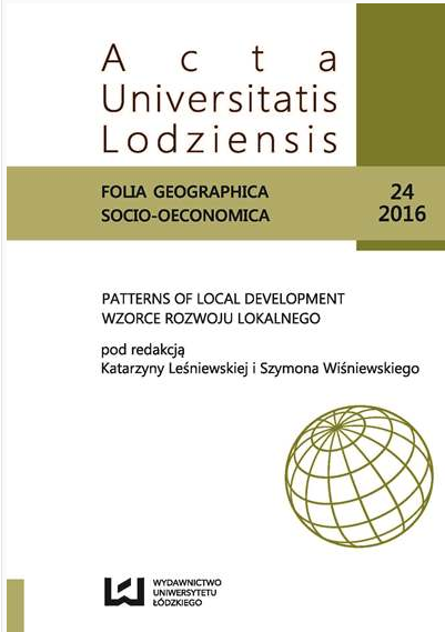 The conception of embeddedness in research on local development: a study of Sieraków Cover Image