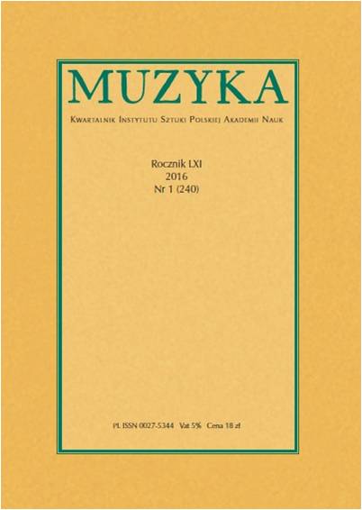 Witold Lutosławski’s Artistic Collaboration with the Polish Theatre in Warsaw (1948–1958) Cover Image