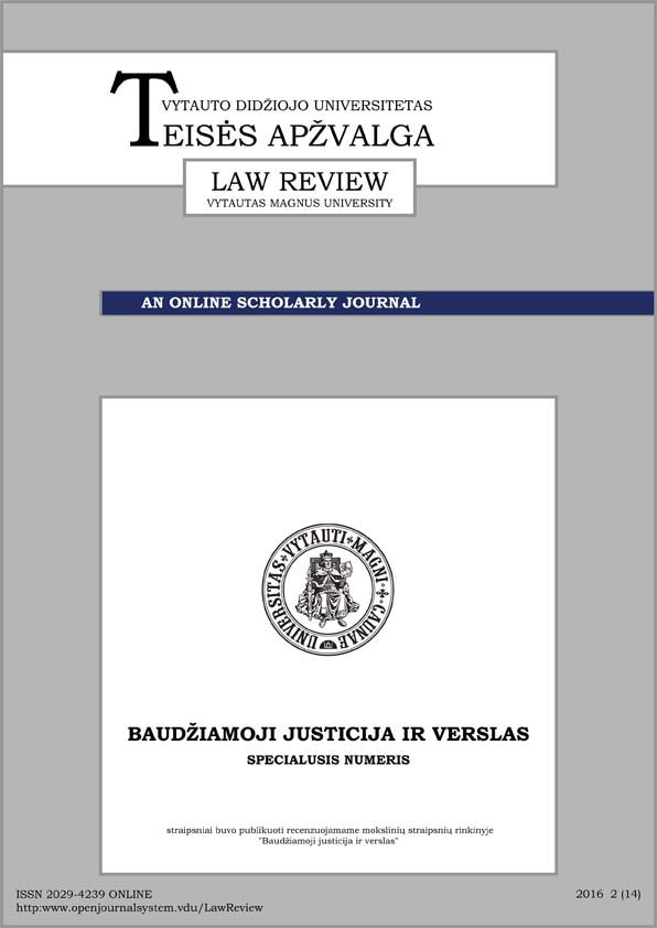 Development and Application of Criminal Law, Providing Responsibility for the Criminal Acts Against the Economy and Business Order, in Accordance with the Constitutional Requirements Cover Image