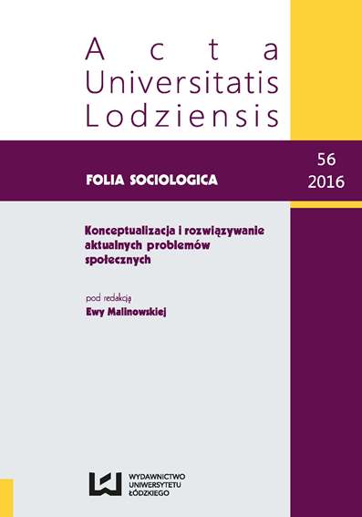WORK IN BIOGRAPHICAL EXPERIENCE OF THREE GENERATIONS OF WOMEN FROM ENCLAVES OF POVERTY IN ŁÓDŹ Cover Image