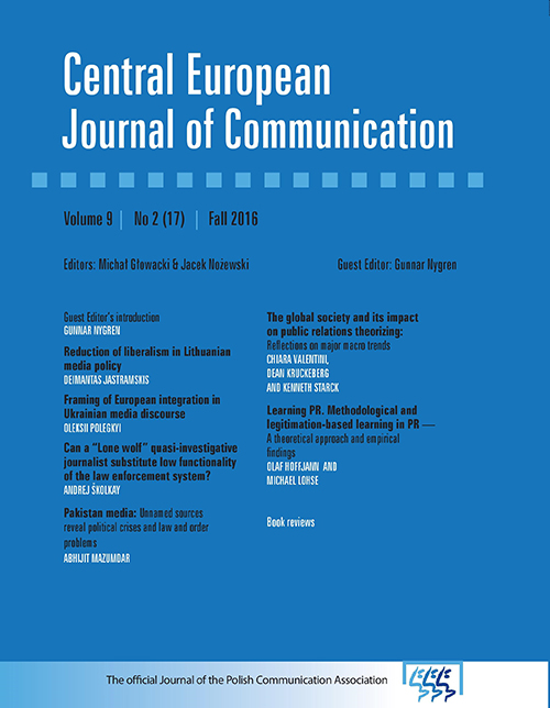 Forms of local media relations in local communities – case studies Cover Image