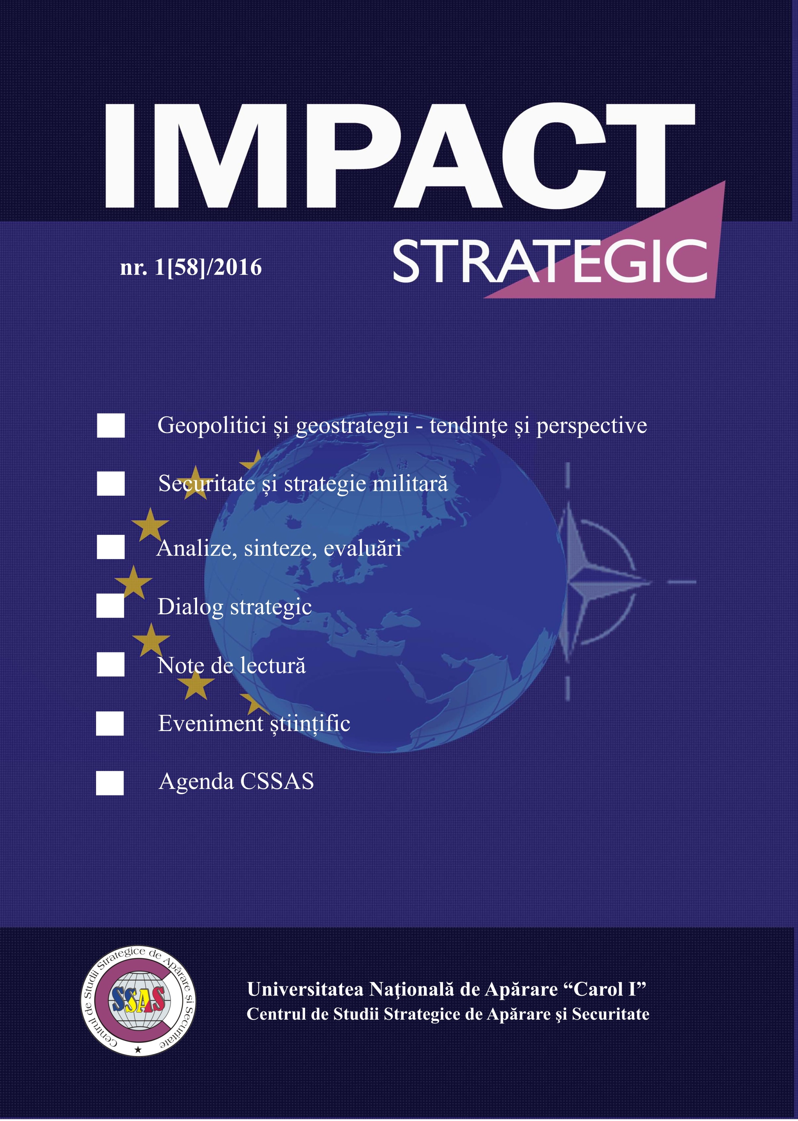 Geoeconomic vs. Geostrategic Conflicts. Case Study: Russia – Western World Cover Image