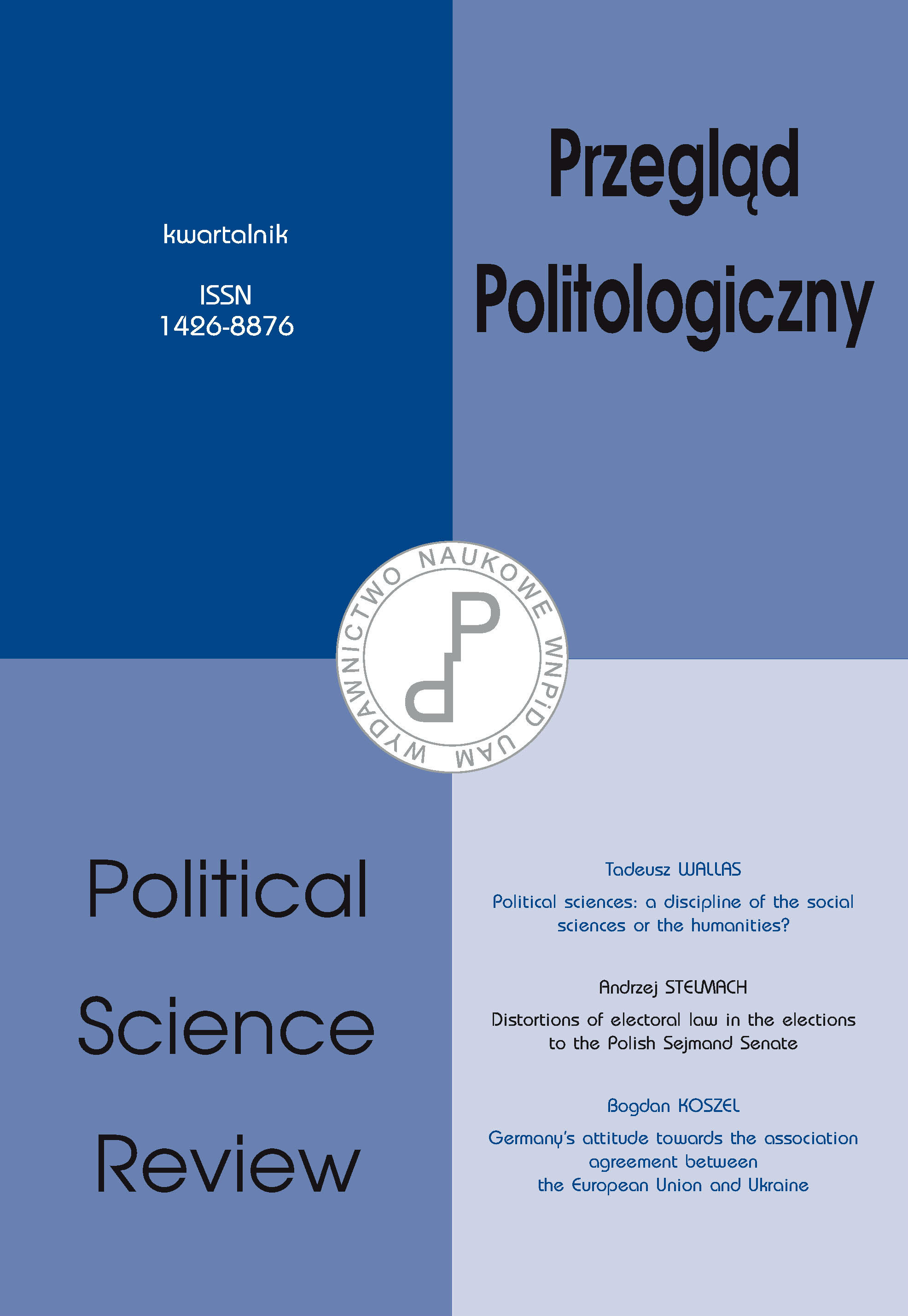 Political science in the Federal Republic of Germany – featured examples Cover Image