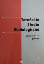 Information about New Publications of Polish Specialists in Information and Library Science (part 1) Cover Image