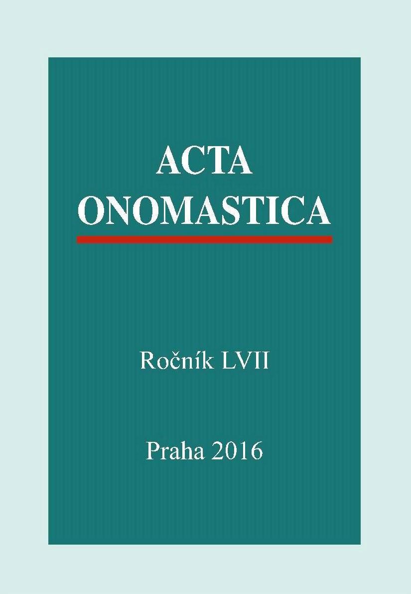 Anoikonyms/Minor Place-Names with the Conjunction a (and) – Their Characterization and How to Treat Them in the Lexicographic Processing of Slovak Anoikonyms Cover Image