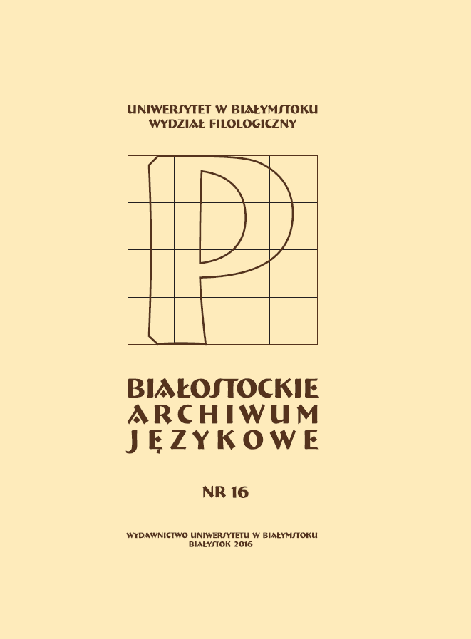 The opposition US/THE OTHERS in “Pokłosie” (Aftermath) by Władysław Pasikowski Cover Image