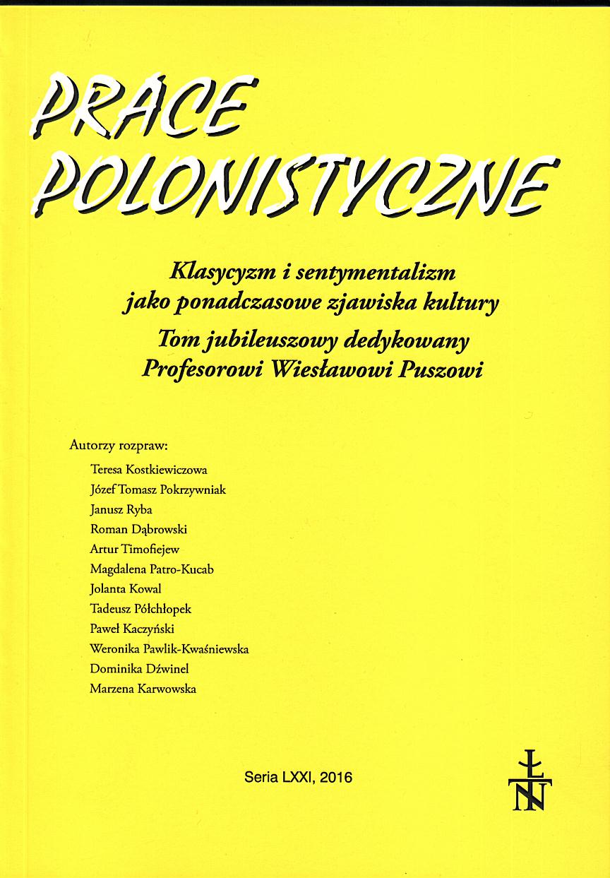 The Polish literary reinterpretations of Pyotr Yershov’s wonder tale. A comparative study Cover Image