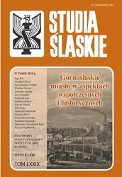 Pamięć a przestrzeń publiczna na przykładzie wybranych miast Górnego Śląska