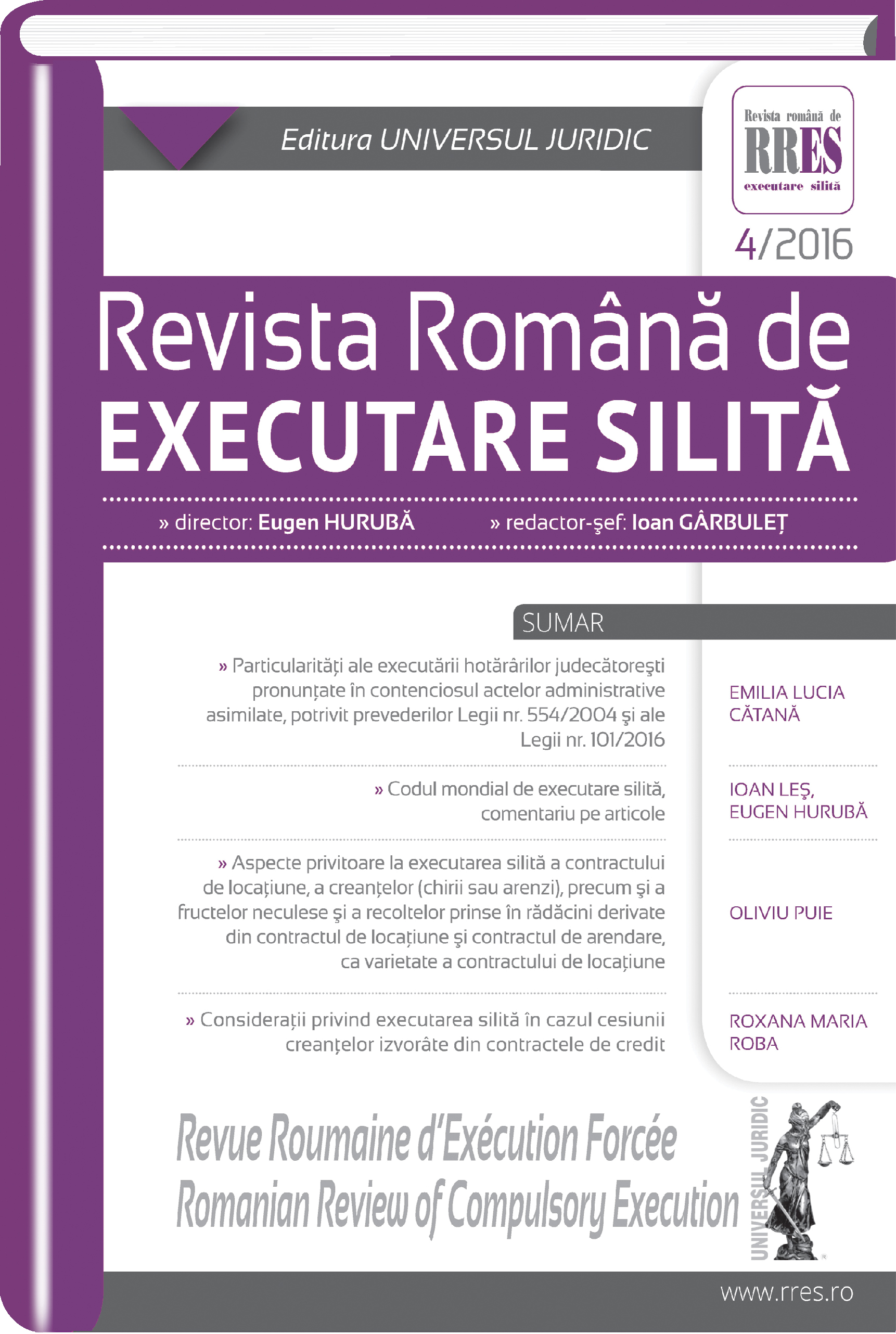 Continuing the real estate enforcement proceedings, although the debt has been settled prior to the date of transfer of ownership to the successful tenderer, also acting in the capacity of creditor. Cover Image