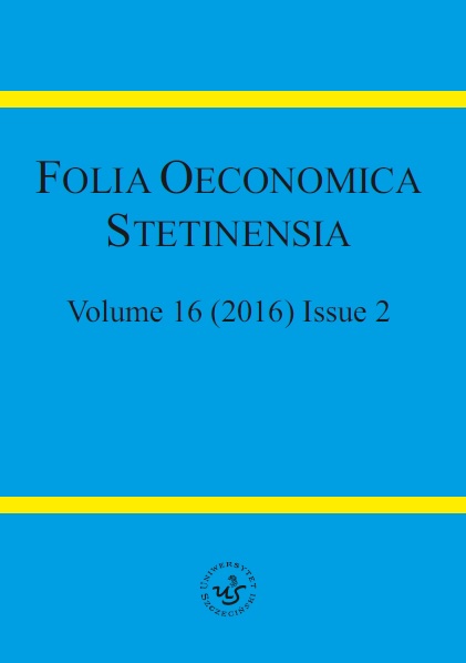 Note to “Rates of Return on Open-End Debt Investment Funds and Bank Deposits in Poland in the Years 1995–2015 – a Comparative Analysis” Folia Oeconomica Stetinensia 16 (1), (2016), 93–112 Cover Image