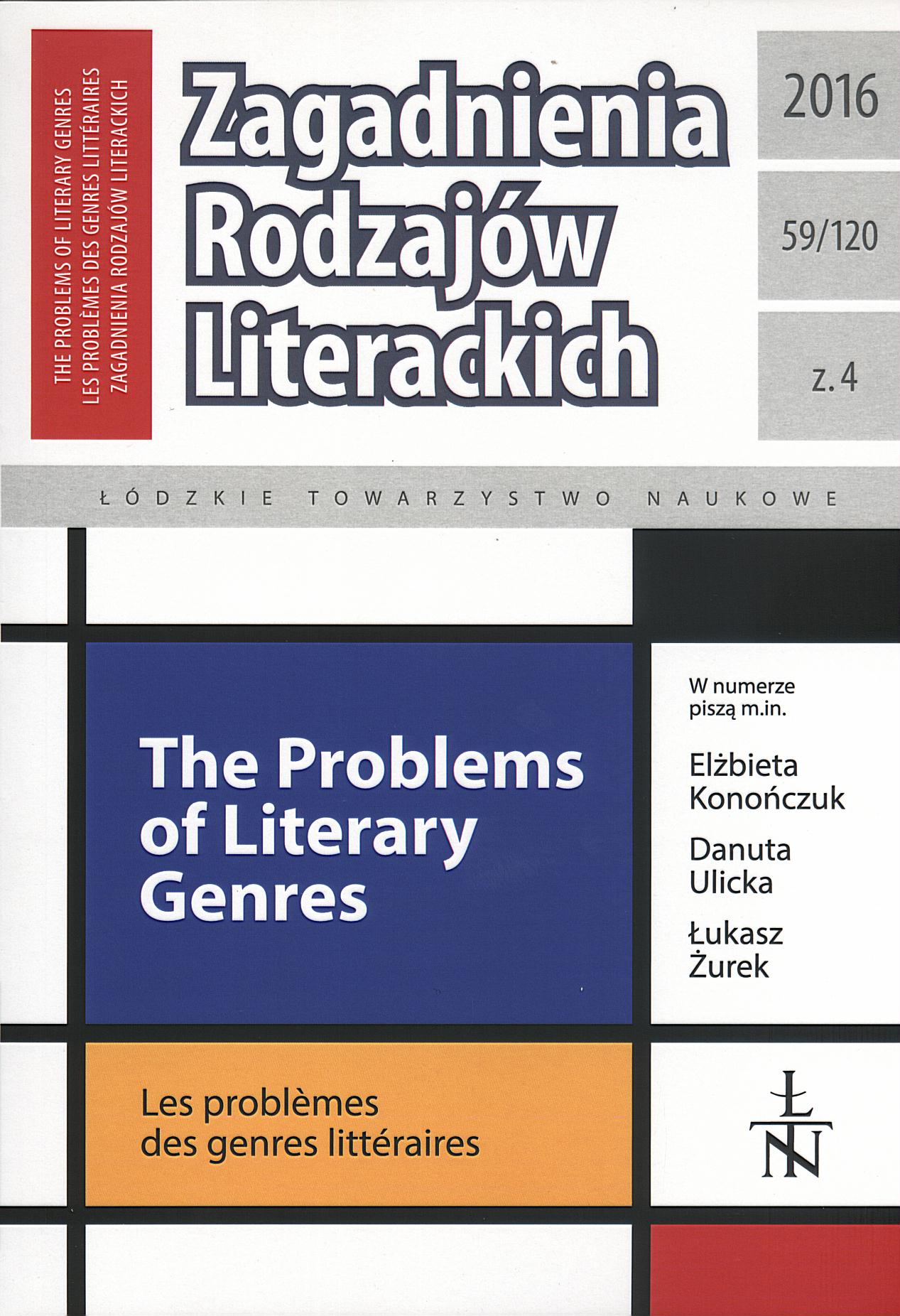 An Academic Discipline at a Crossroads. The Different Approaches to Teaching Literature in Warsaw and in Vilnius in the years 1811‒1830 — an Initial Analysis Cover Image