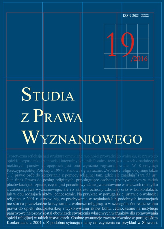 Kościół Nowoapostolski w Polsce – charakterystyka ze szczególnym uwzględnieniem statusu prawnego