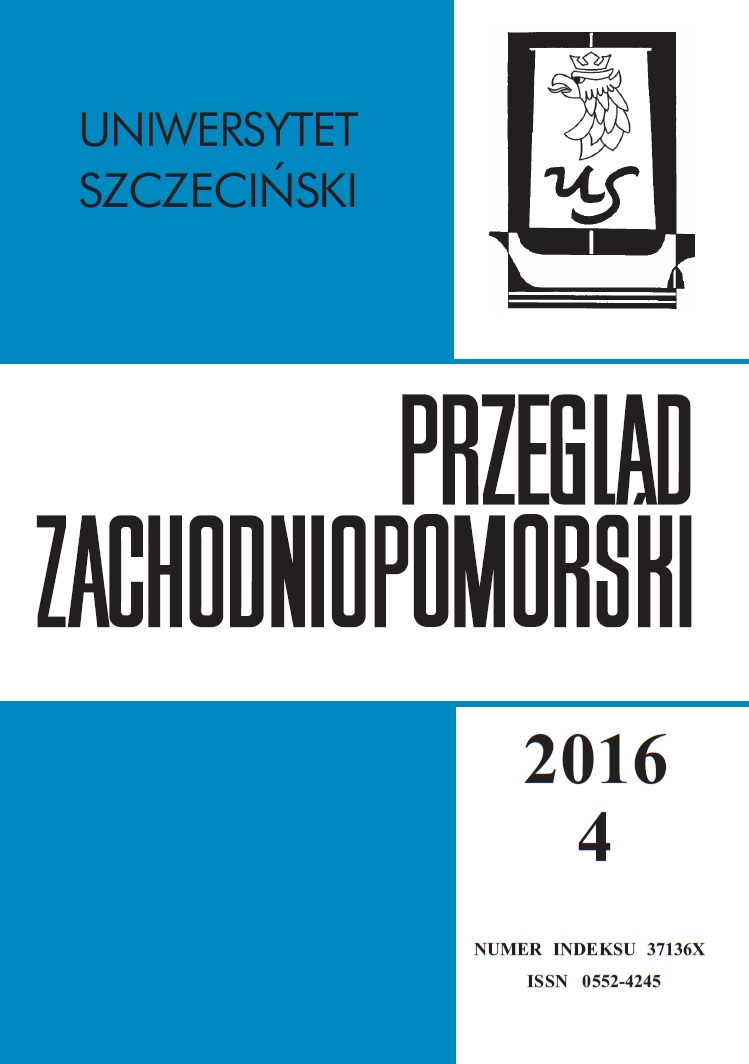 Civil and Municipal Dimensions of the Polish Diplomacy Exemplified with the Cooperation of the West-Pomeranian Voivodeship in the Years 2012–2015 Cover Image