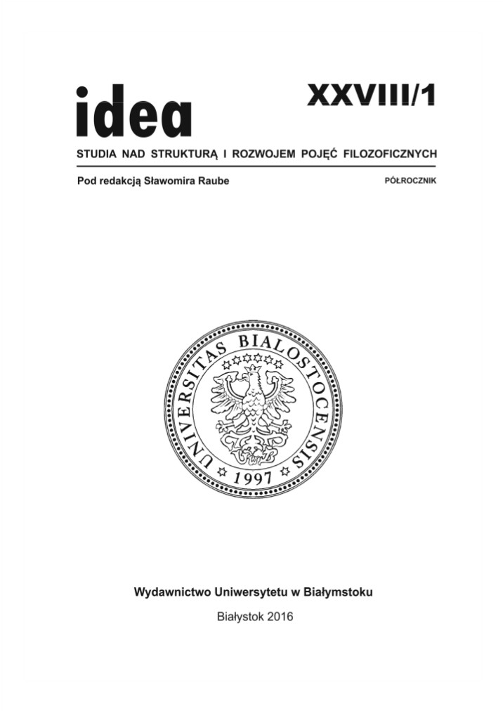 Znaczenie wymiaru historycznego dla kształtowania się sfery geisteswissenschaften. Ujęcie Wilhelma Diltheya i Ernsta Cassirera