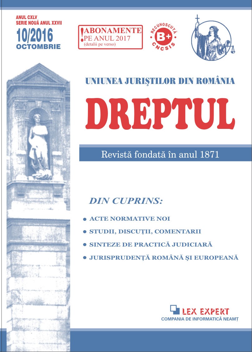 Discussions in connection with some legal aspects of the contract of assignment of the patrimonial copyrights in the regulation of the Law No 8/1996 on copyrights and neighbouring rights Cover Image