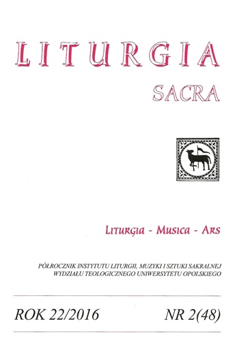 The Liturgy of the Word of God as a Place of Salvific Dialog between God and Man in Light of Benedict XVI’s Apostolic Exhortation "Verbum Domini" Cover Image