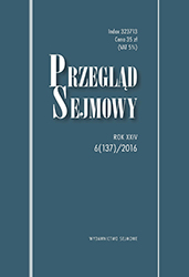 The April 1935 Constitution of Poland and the Constitutions of Authoritarian Republics in Interwar Europe: An Attempt for Comparison – Selected Issues (Part I) Cover Image