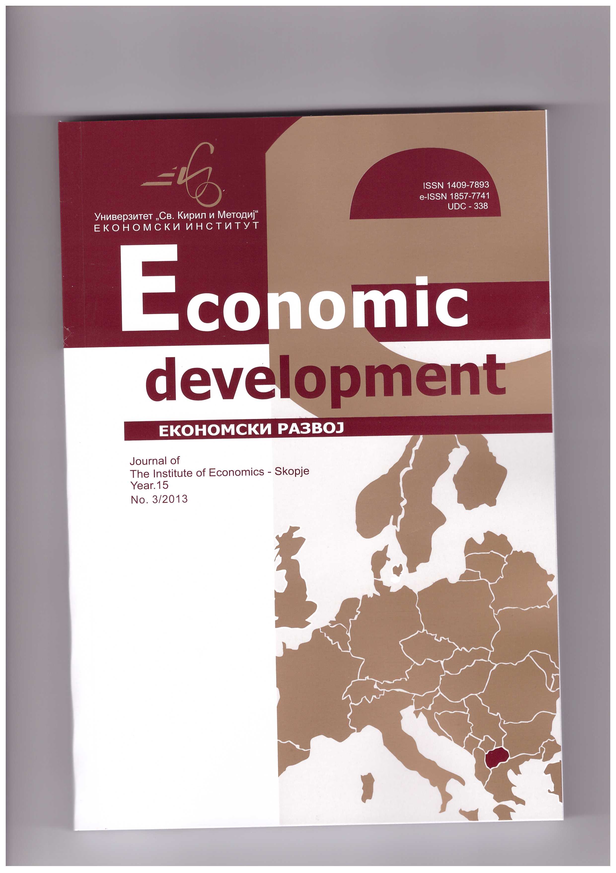 Influence of foreign direct investment to export and gross domestic product of developing countries- specifics of Republic of Macedonia Cover Image