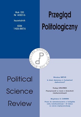 Women’s Political Representation in the Czech Republic in the context of the transition from Communism to Democracy Cover Image