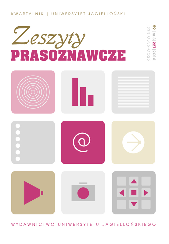 From “enlightenment” to “seduction”. The evolution of persuasive strategies in Polish magazines for the youngest children (in the last two decades of the twentieth century) Cover Image
