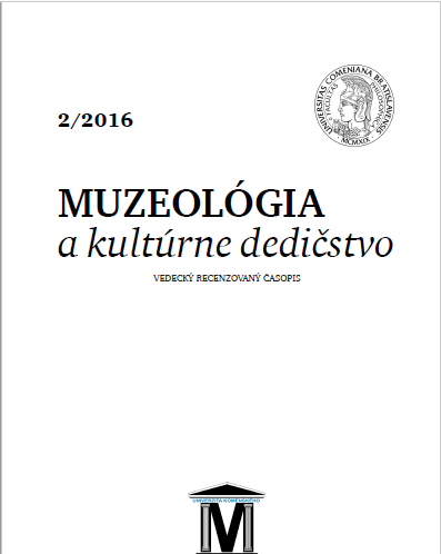 A brief report on the activities of the study specialization „Museology and cultural heritage“ in the academic year 2015/2016 . Cover Image