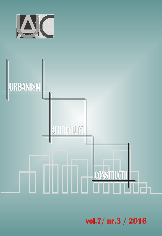National conference “Urban Concept”, 16th edition, 17 - 19 March 2016 Cover Image