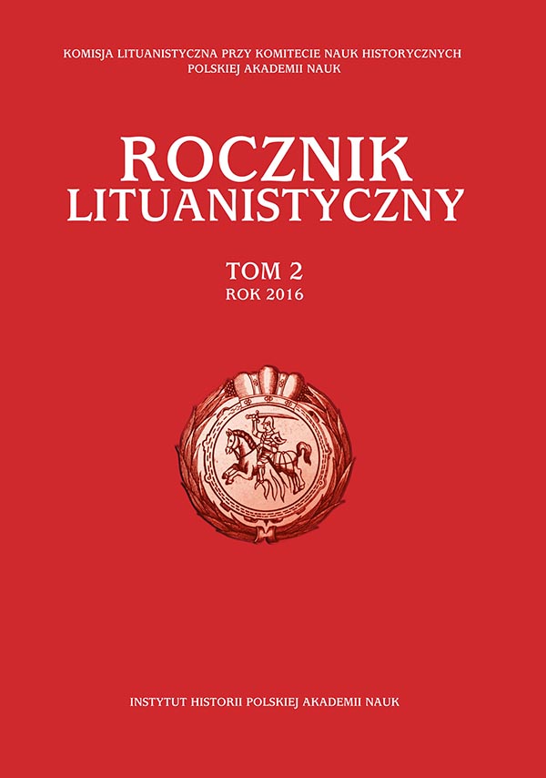 Bibliography of Lithuanian historians' work on the history of the Grand Duchy of Lithuania for the years 1990-2015 Cover Image