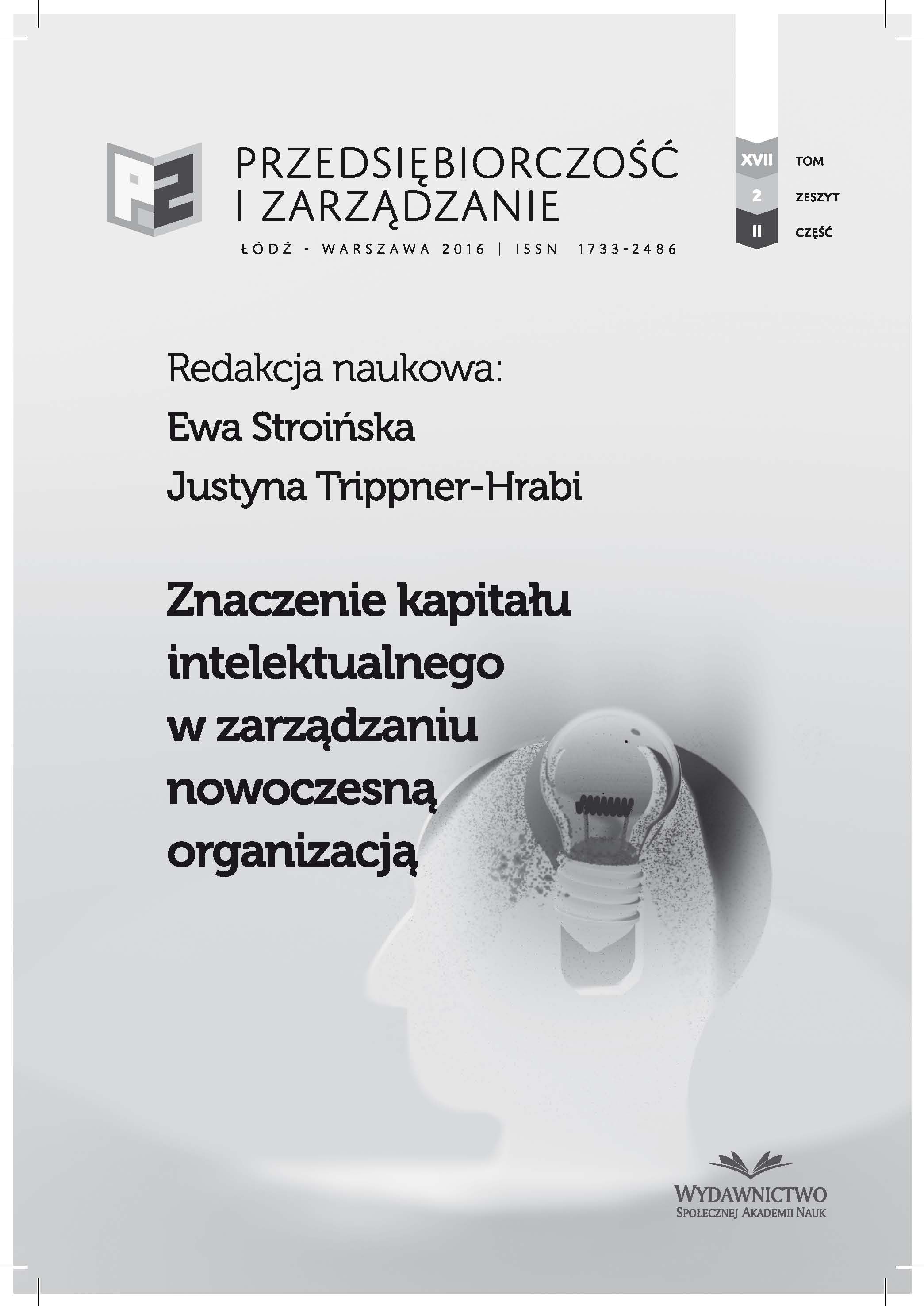 Stimulating the Development of Human and Social Capital in
the Region of Lodz - the Analysis of Selected Initiatives Cover Image