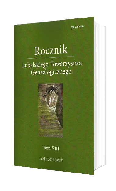 Składnik informacyjny w hebrajskich epitafiach ze starego cmentarza żydowskiego w Lublinie
