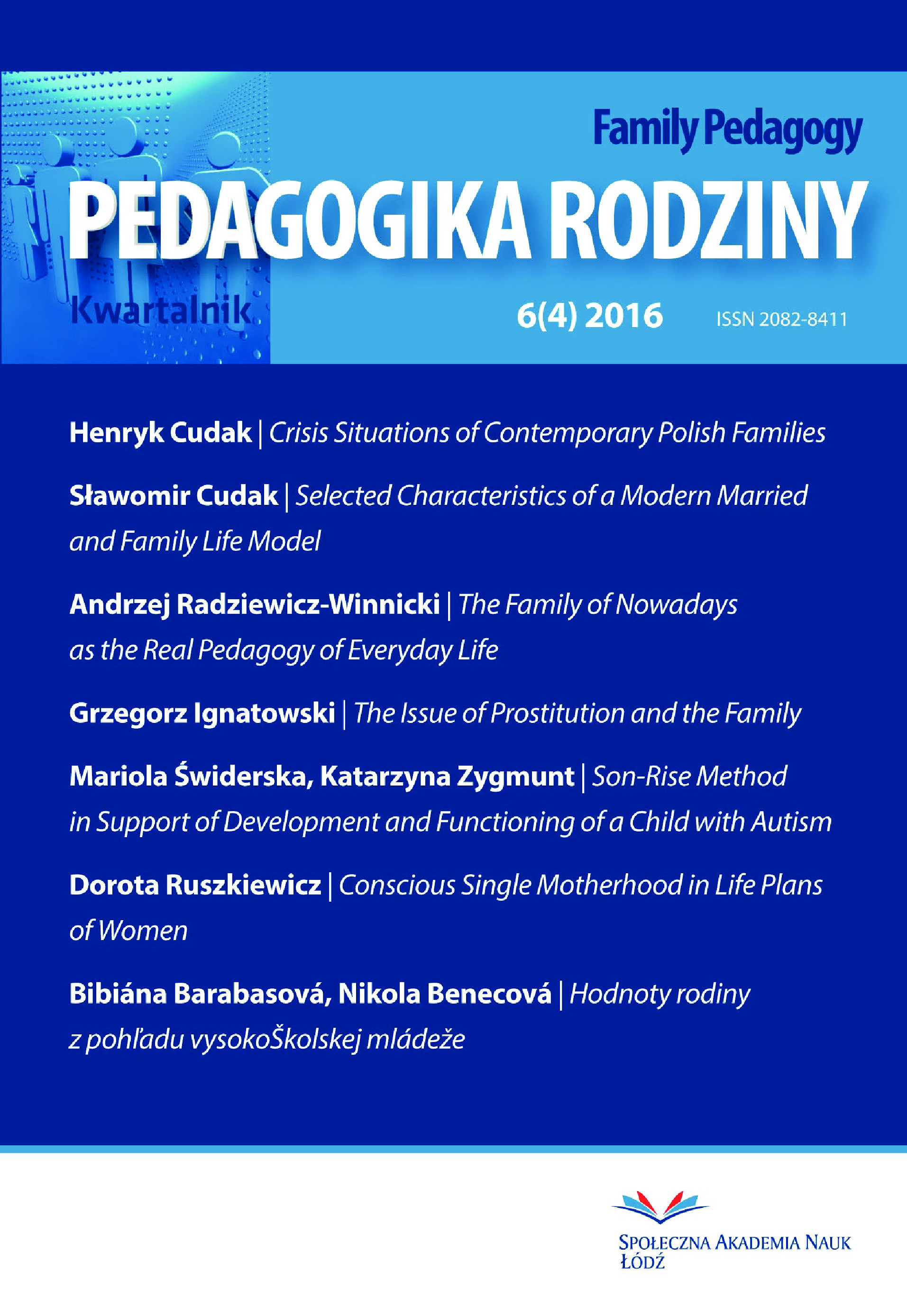 Crisis Situations of Contemporary Polish Families Cover Image