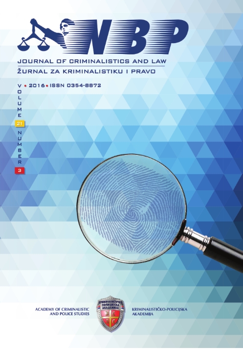 Perception of Drug Addiction and Narcotics Based Crime in the General Population in Serbia and among Students of the Academy of Criminalistics and Police Studies Cover Image