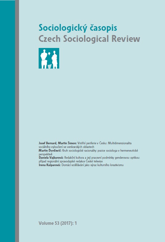 The Circle of Sociological Rationality: The Position of the Sociologist from a Hermeneutical Perspective Cover Image