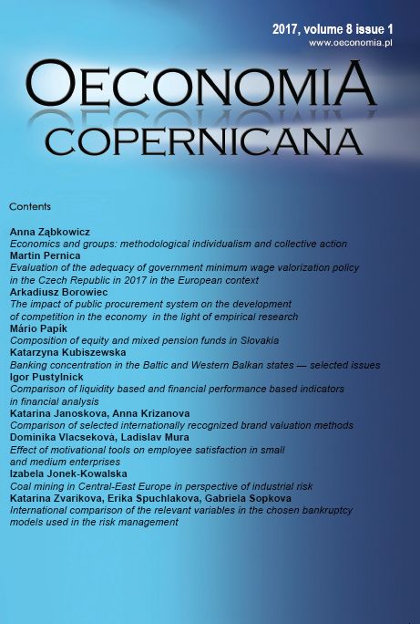 THE IMPACT OF PUBLIC PROCUREMENT SYSTEM ON THE DEVELOPMENT OF COMPETITION IN THE ECONOMY IN THE LIGHT OF EMPIRICAL RESEARCH Cover Image