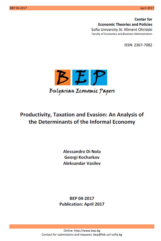 Productivity, Taxation and Evasion: An Analysis of the Determinants of the Informal Economy