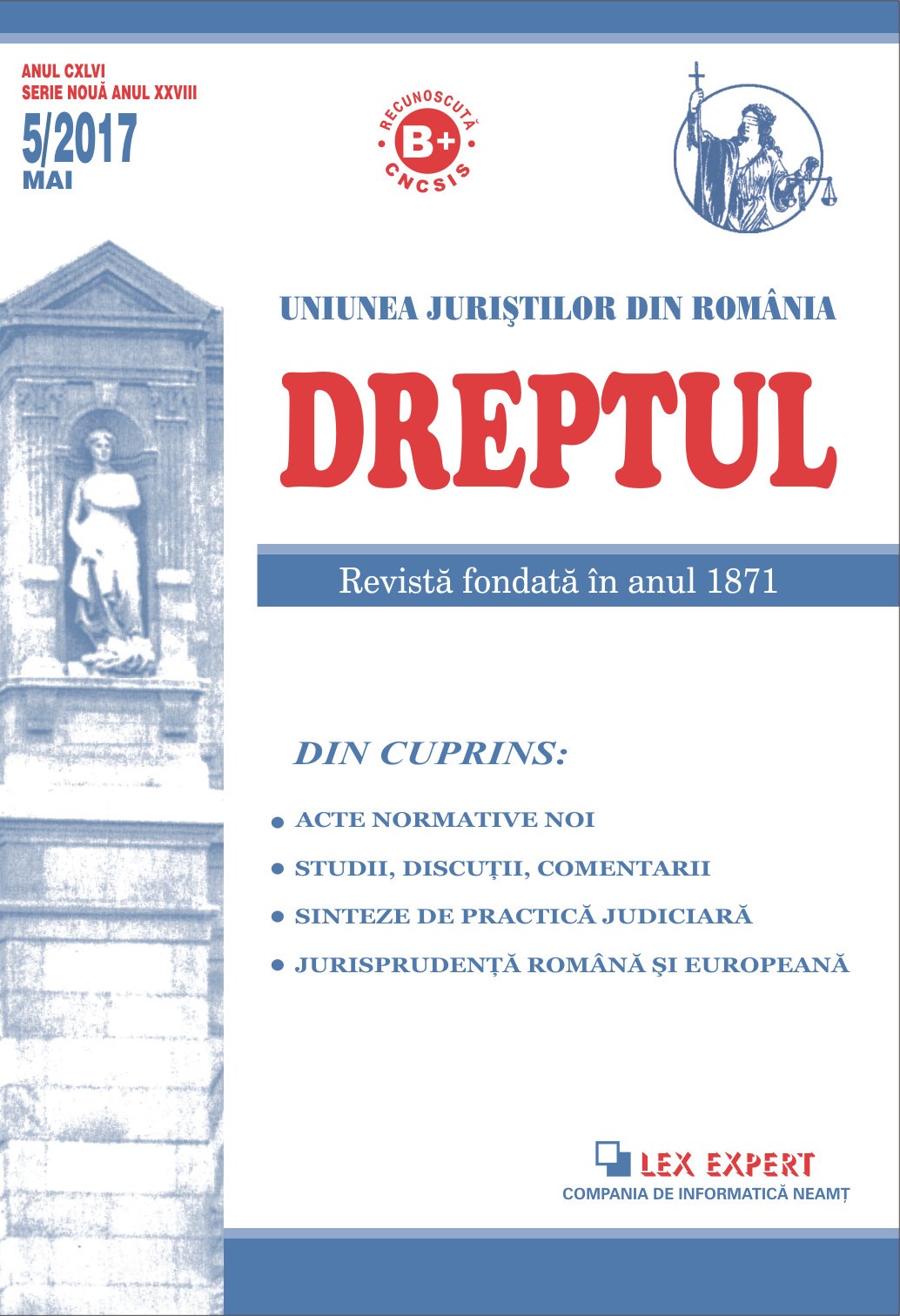 Non-unitary interpretation of the provisions of Article 227 (1) of the Criminal Procedure Code and the consequences on the execution of the preventive measures ordered by the judge of rights and freedoms Cover Image