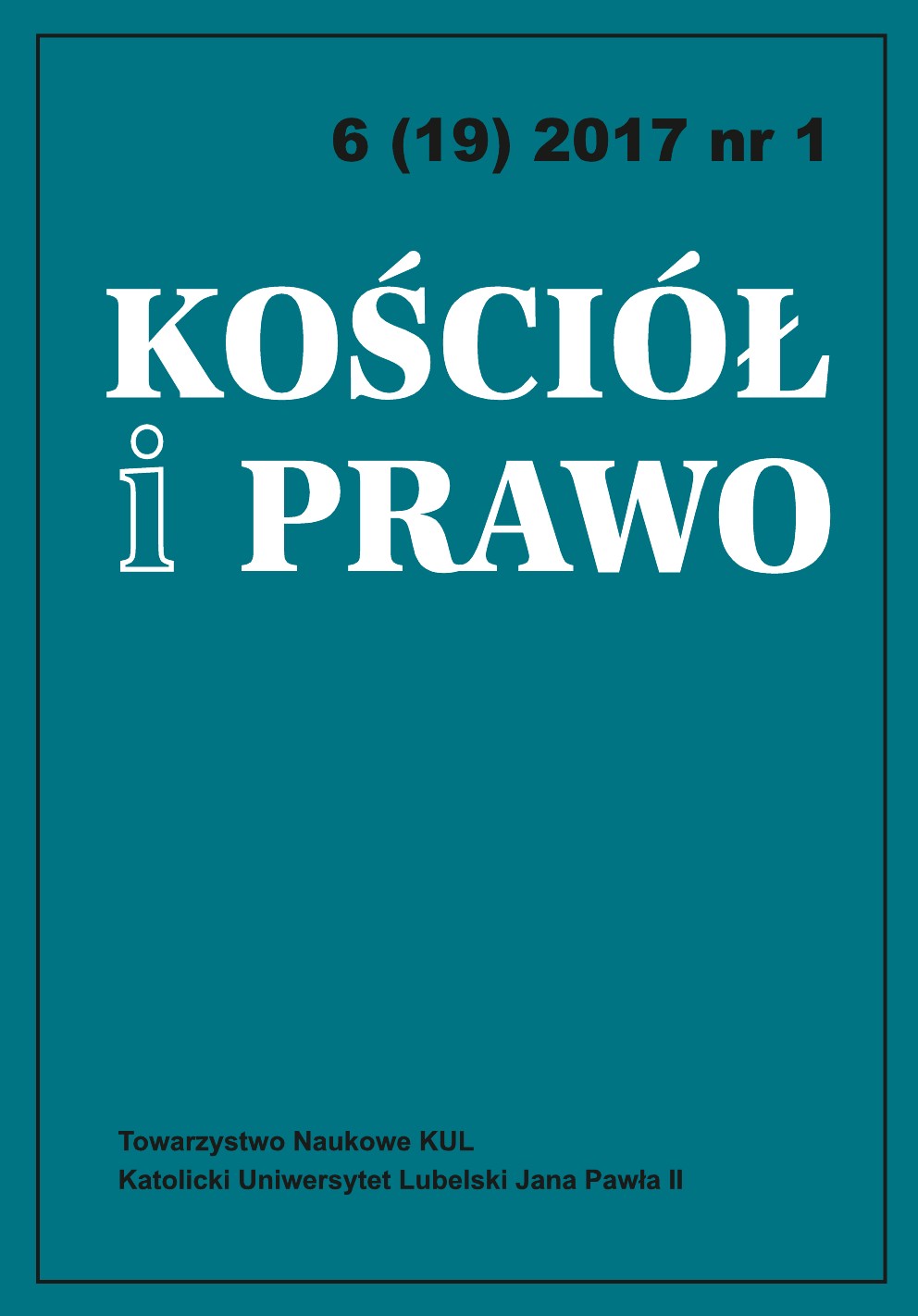 Competences Concerning Christian Faithful Greek Catholic Rites in Poland Cover Image