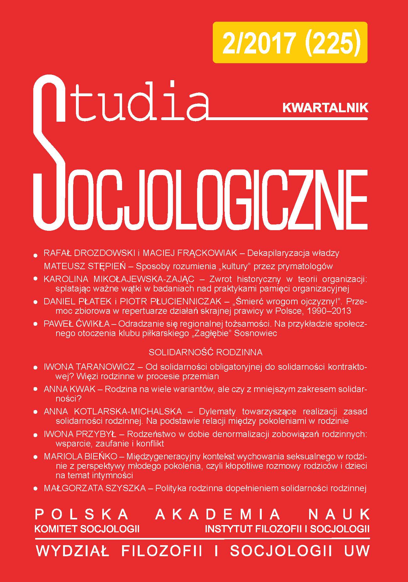 “Death to Enemies of the Homeland!” The Repertoire of Violence in the Collective Actions of the Extreme Right in Poland, 1990–2013 Cover Image