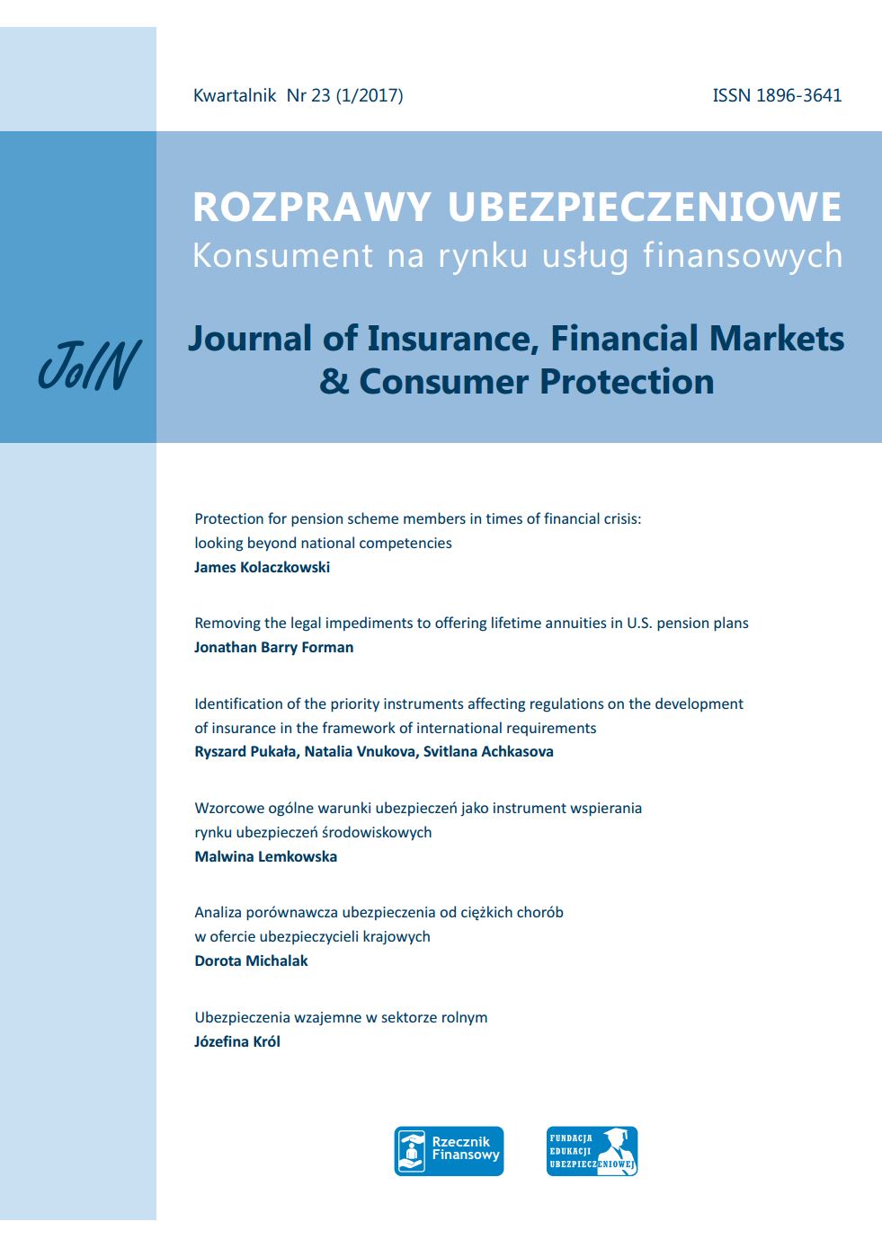 Mutual insurance in agriculture Cover Image